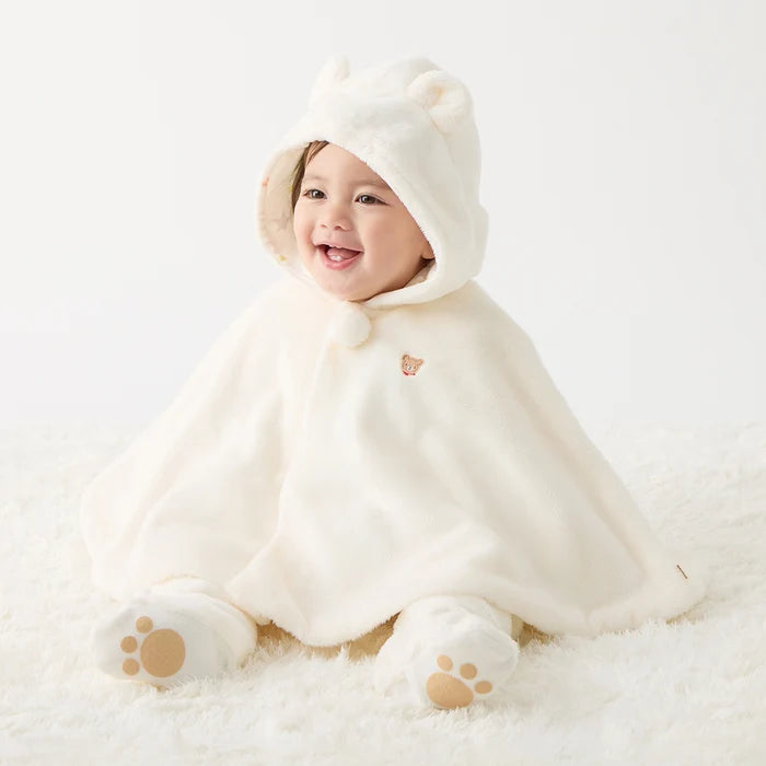 Snuggly Microfur Baby Poncho