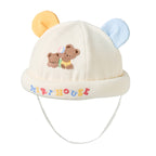MIKI HOUSE Bear-Ear Double-Layer Cotton Baby Hat