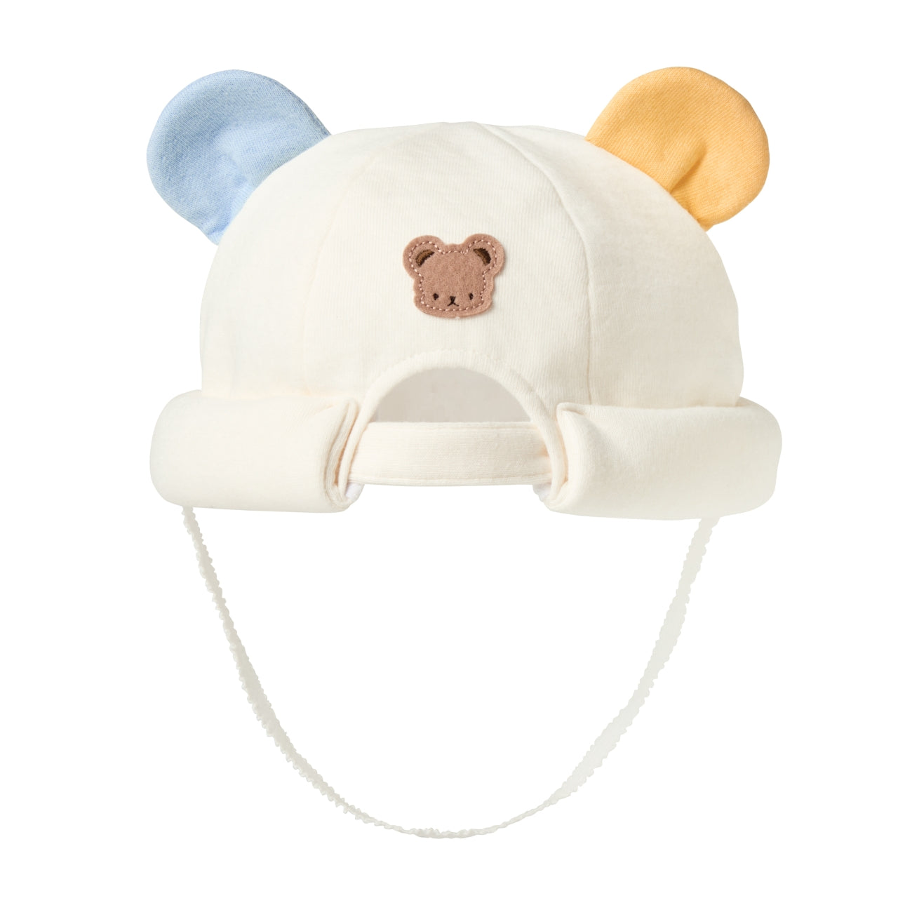 MIKI HOUSE Bear-Ear Double-Layer Cotton Baby Hat