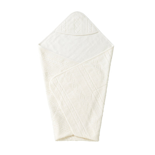 Ultra-Soft Untwisted Yarn Knit Baby Swaddle