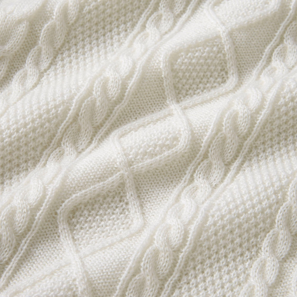 Ultra-Soft Untwisted Yarn Knit Baby Swaddle