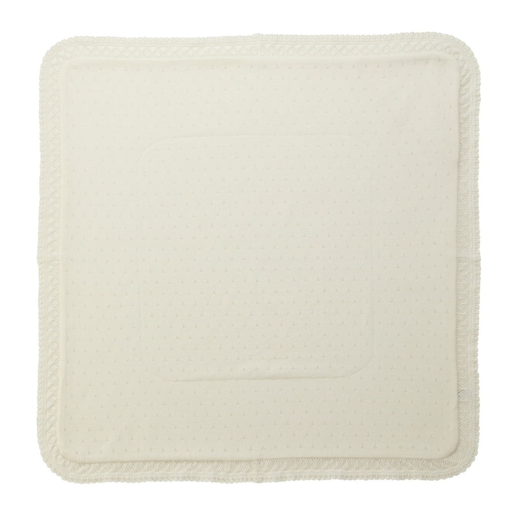 Openwork Lace Afghan Baby Swaddle