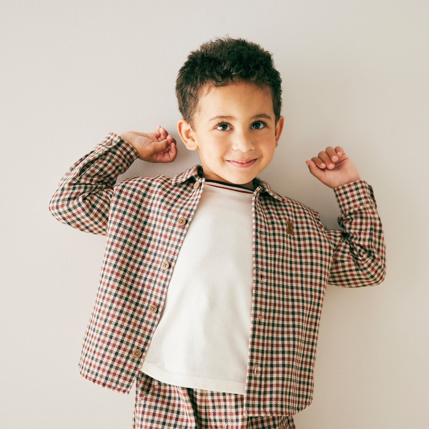 Autumn-Winter Long-Sleeve Checkered Shirt