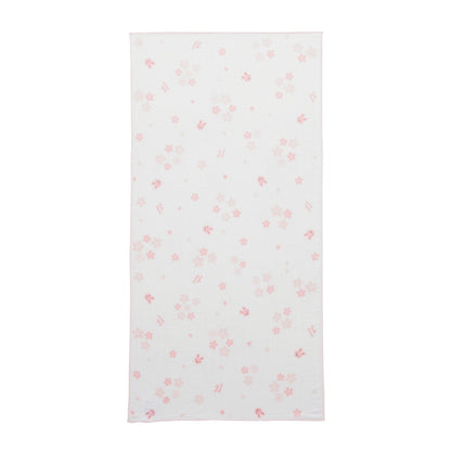 Two-Piece Gauze Towel Set (Sakura and Flowers motif)