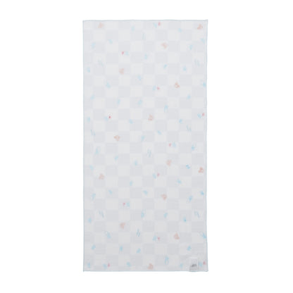 Two-Piece Gauze Towel Set (Stars and Mount Fuji motif)