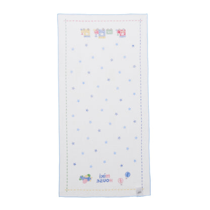 Two-Piece Gauze Towel Set (Stars and Mount Fuji motif)