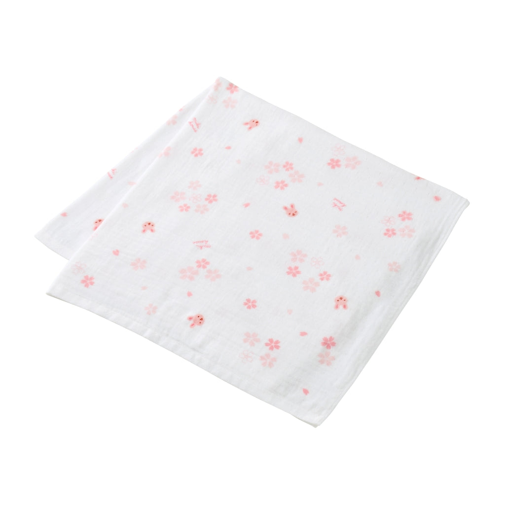 Gauze Pile Hybrid Bath Towel (Cherry blossoms motif)