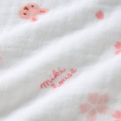 Gauze Pile Hybrid Bath Towel (Cherry blossoms motif)