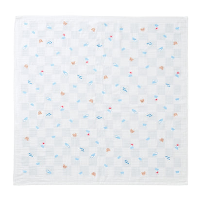 Gauze Pile Hybrid Bath Towel ("Mount Fuji" motif)