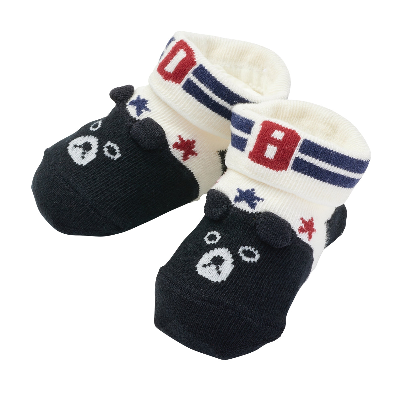 Double_B 3D Black Bear Baby Socks