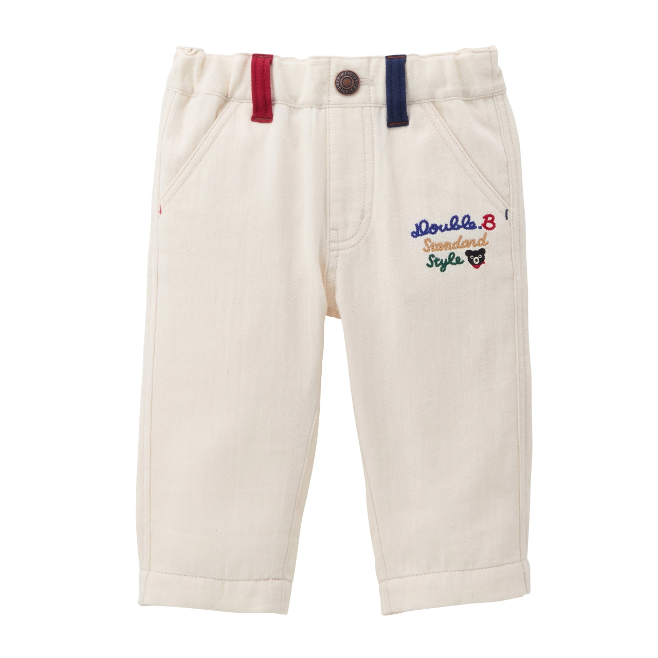 Herringbone Trousers with Soft Finish