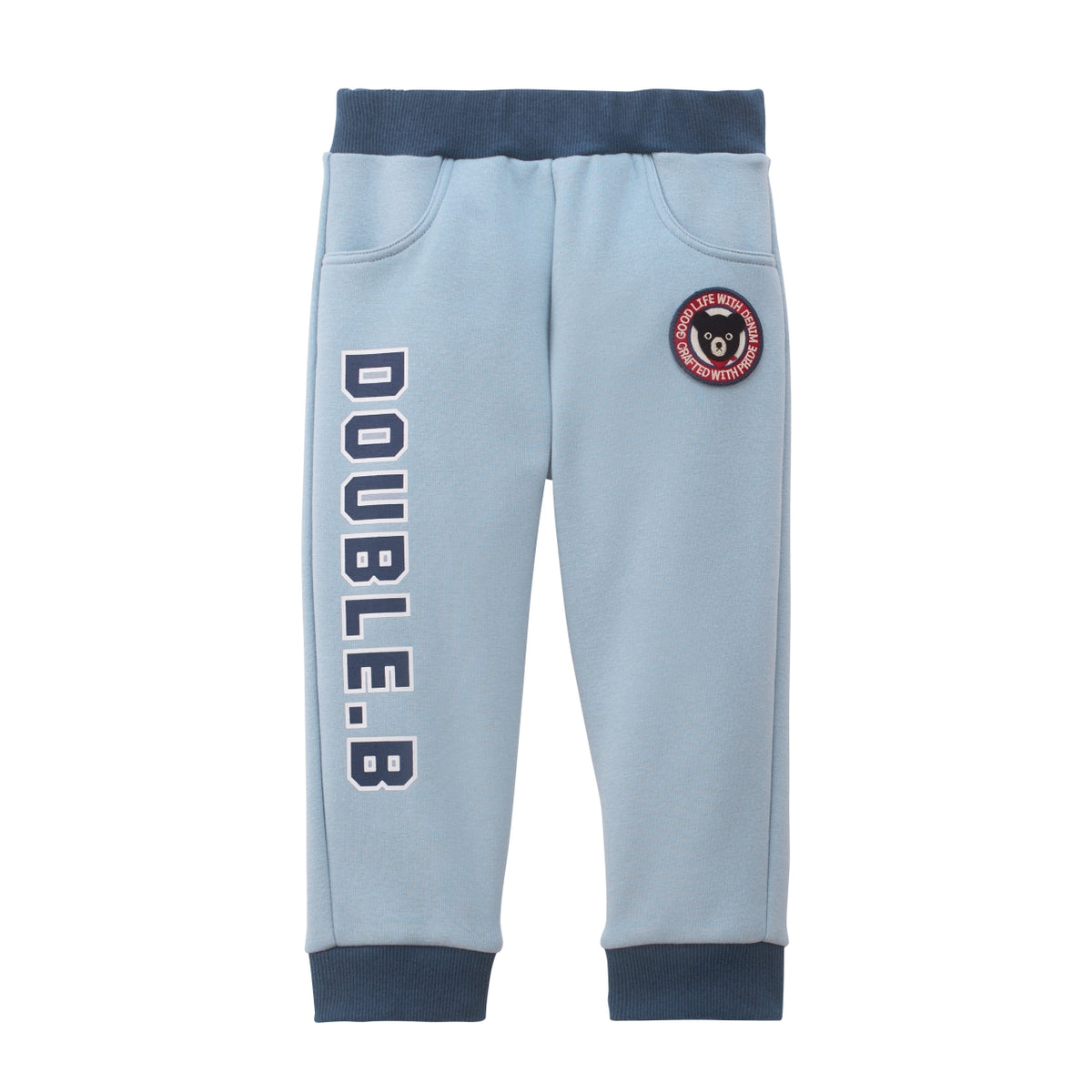 DOUBLE_B STREET CANVAS Vertical Logo Shaggy-Lined Joggers