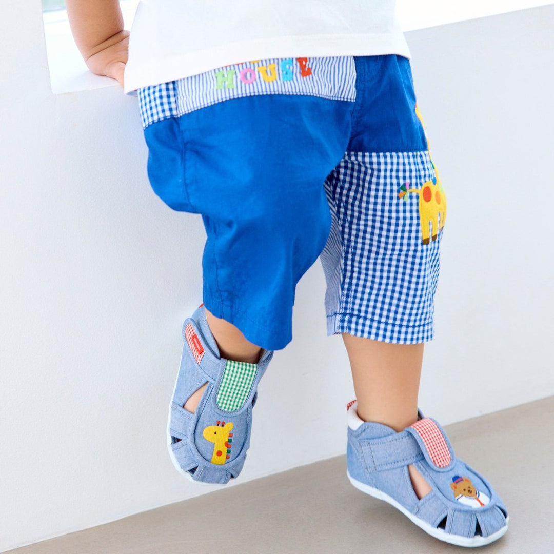 Choo-Choo Adventure Gingham Shorts