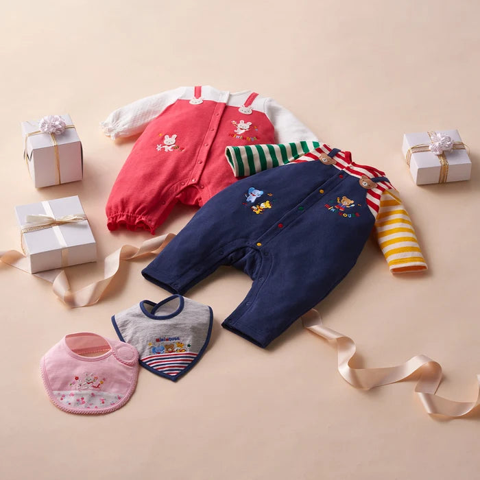 Bunny Motif Overall-Style Coverall