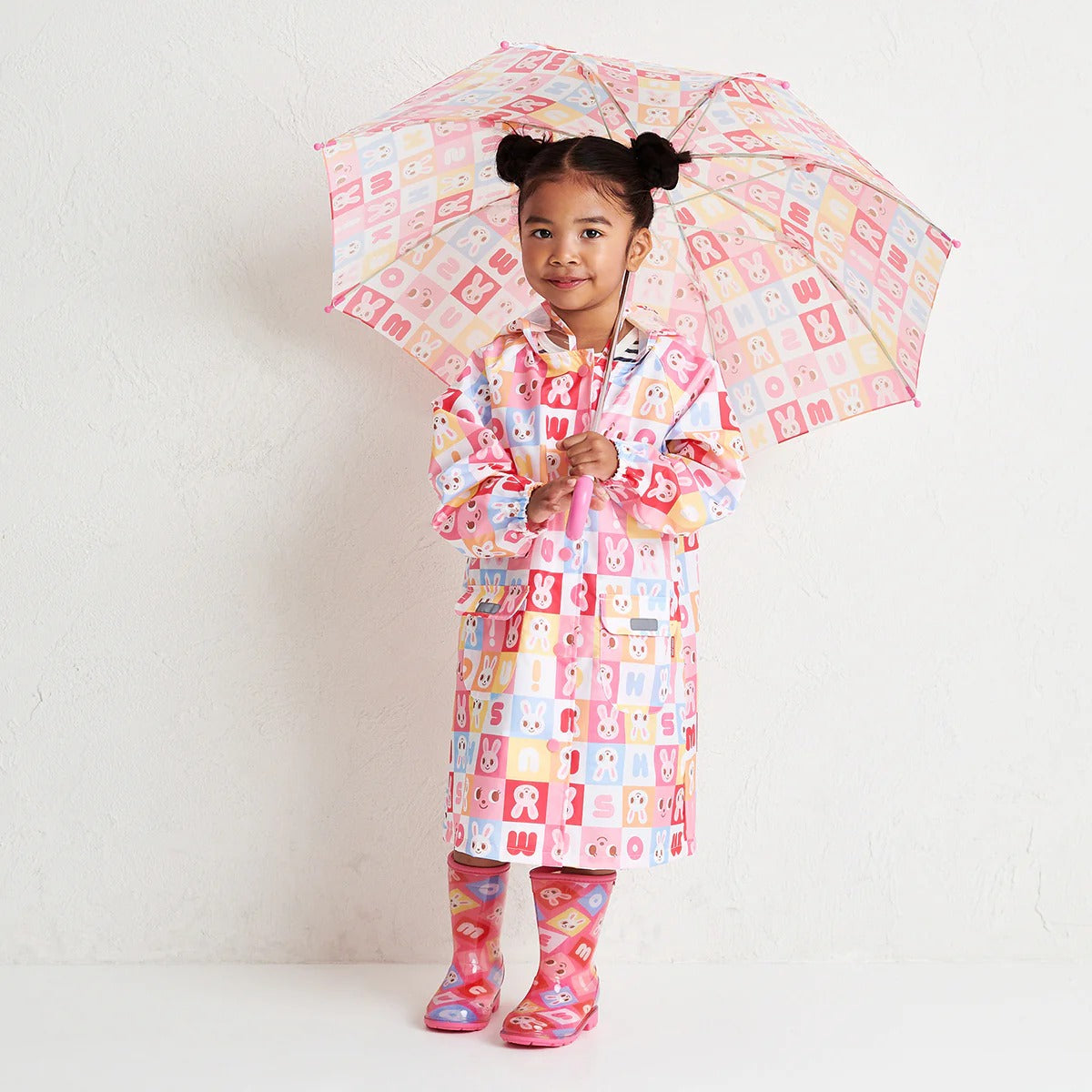 Usako Colour Blocks Rain Coat
