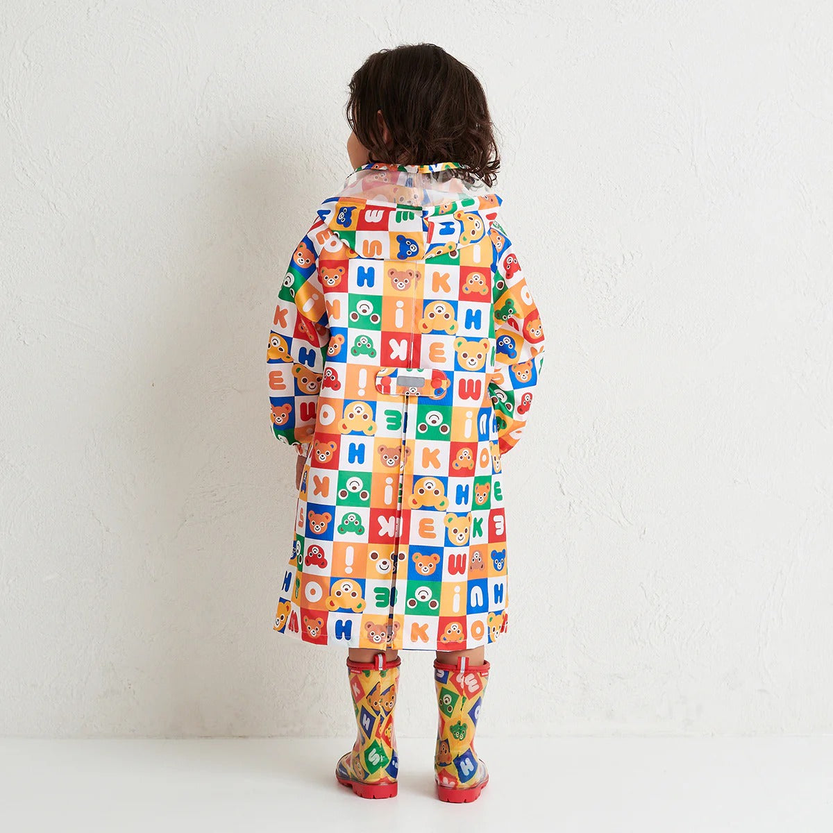 Pucchi Colour-Block Rain Coat