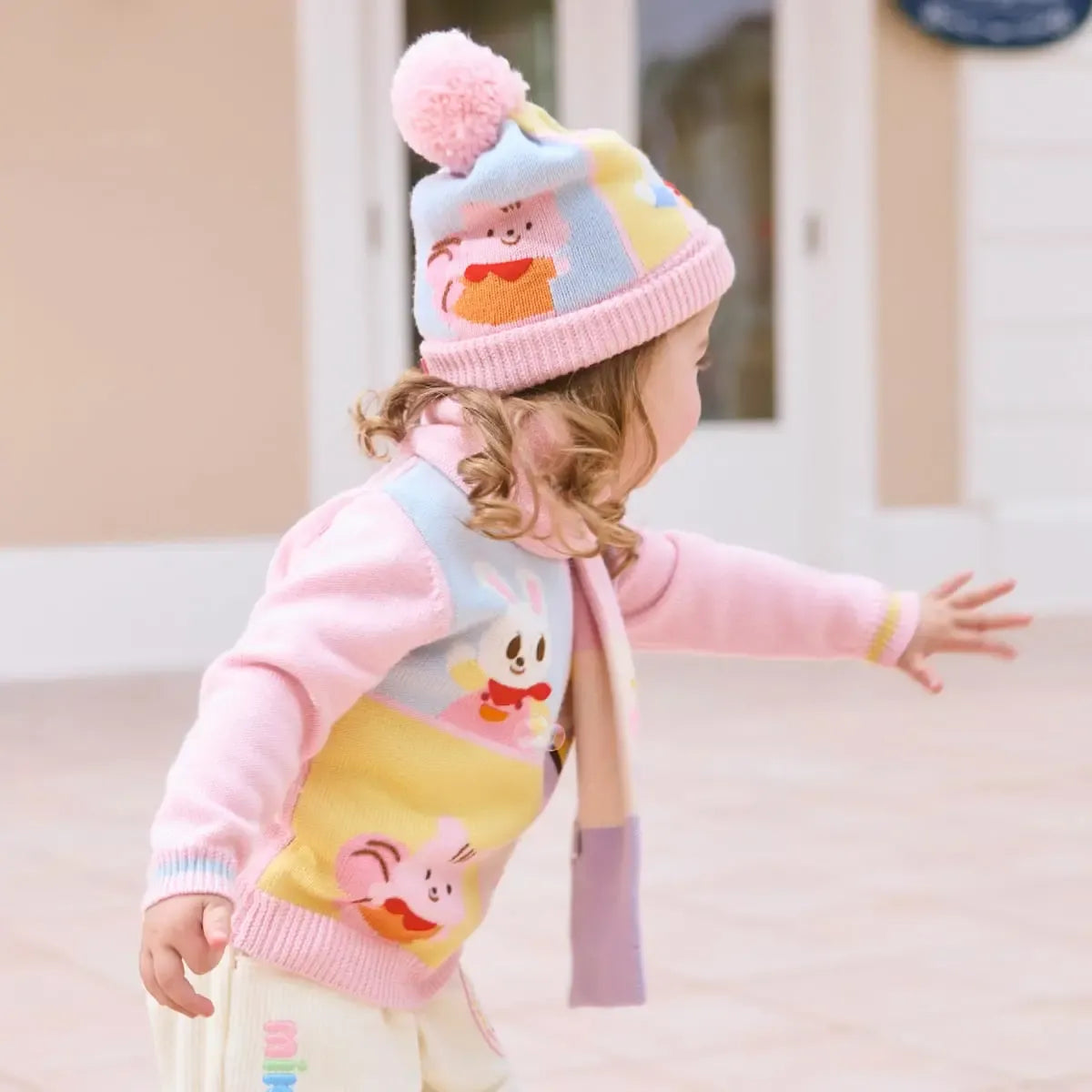 Festive MIKI HOUSE Friends Beanie