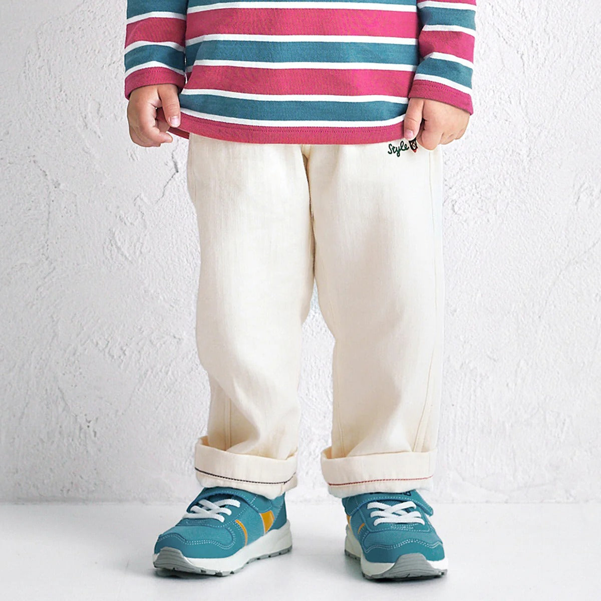 Herringbone Trousers with Soft Finish