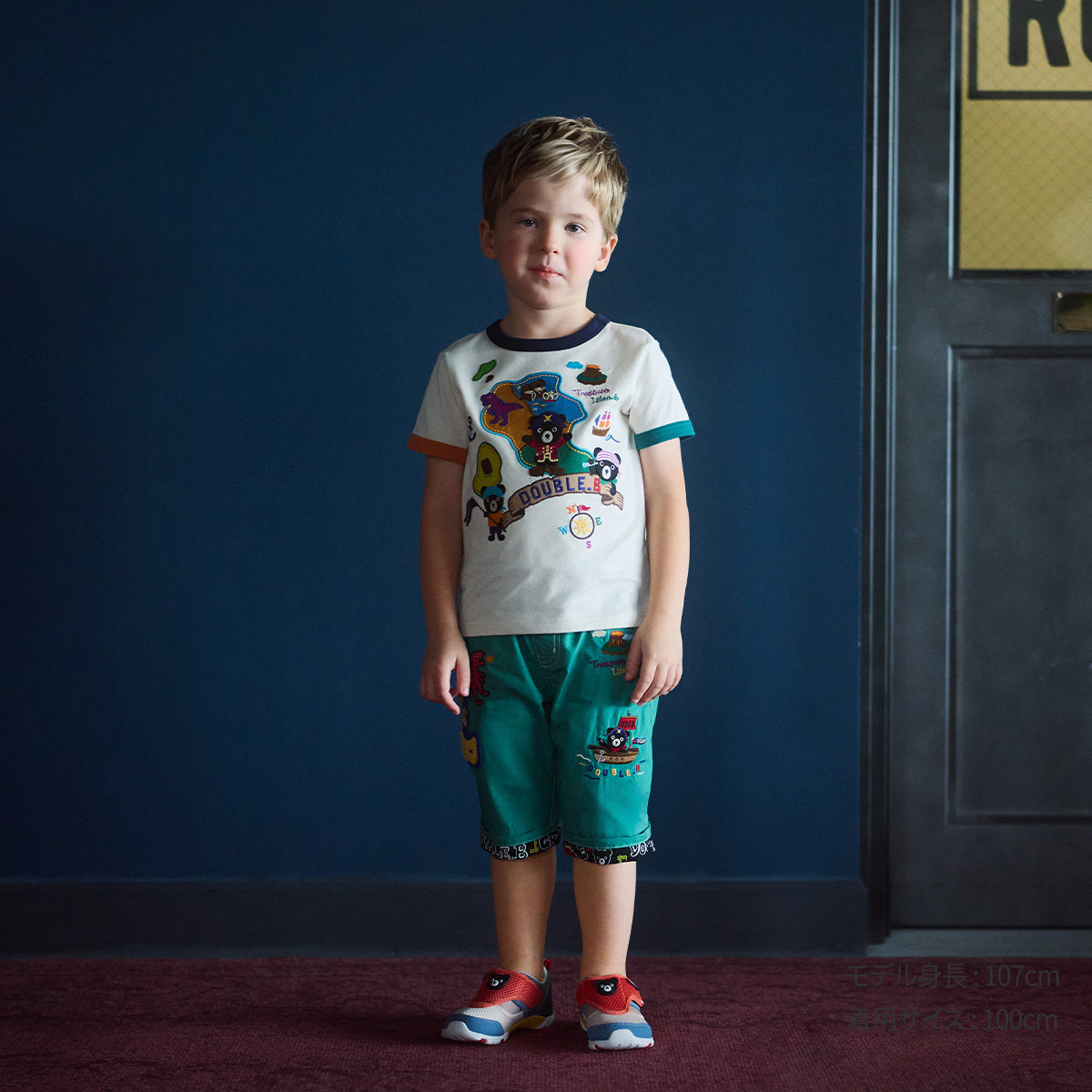 Double_B "Dino-Pirate Adventure" Short-Sleeve T-Shirt