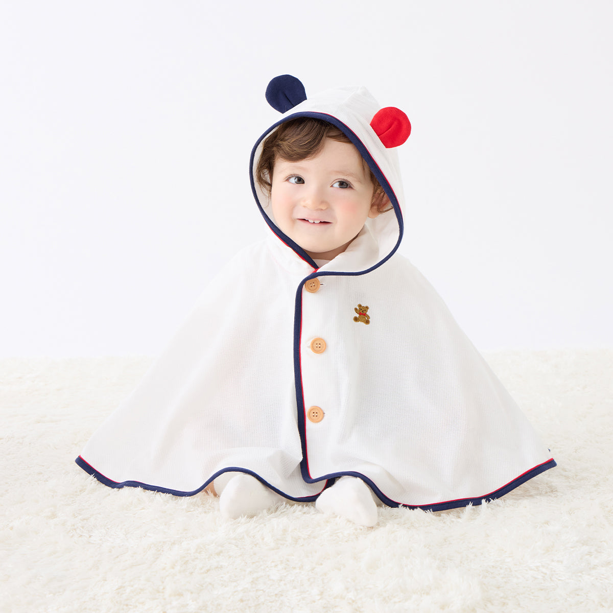 Tuck Pique Breathable Summer Poncho