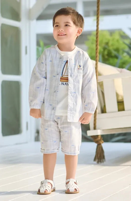 Yacht Patch Plaid Shorts