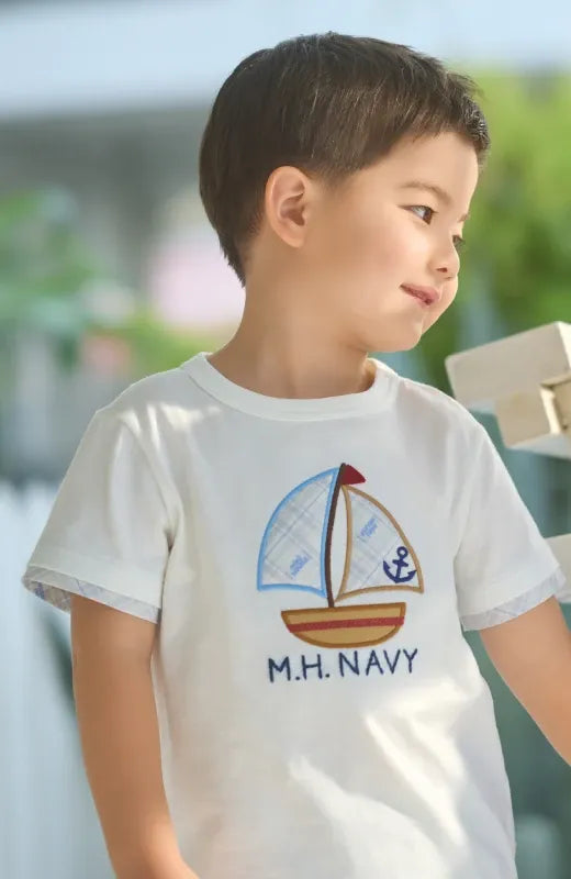 Yacht Embroidered T-Shirt