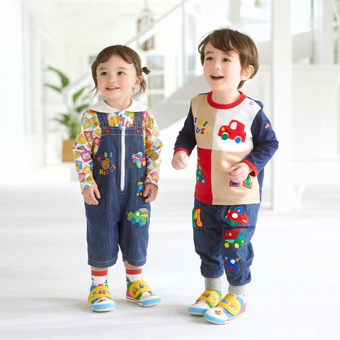 Classic MIKI HOUSE Bear Vehicle Overalls