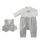 Tuxedo-Style Coverall Set
