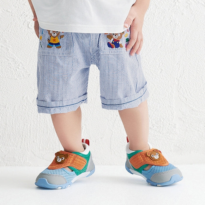Classic Bear Vehicles Collection Embroidered 6-Length Pants