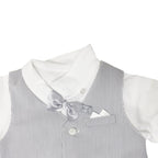 Tuxedo-Style Coverall Set