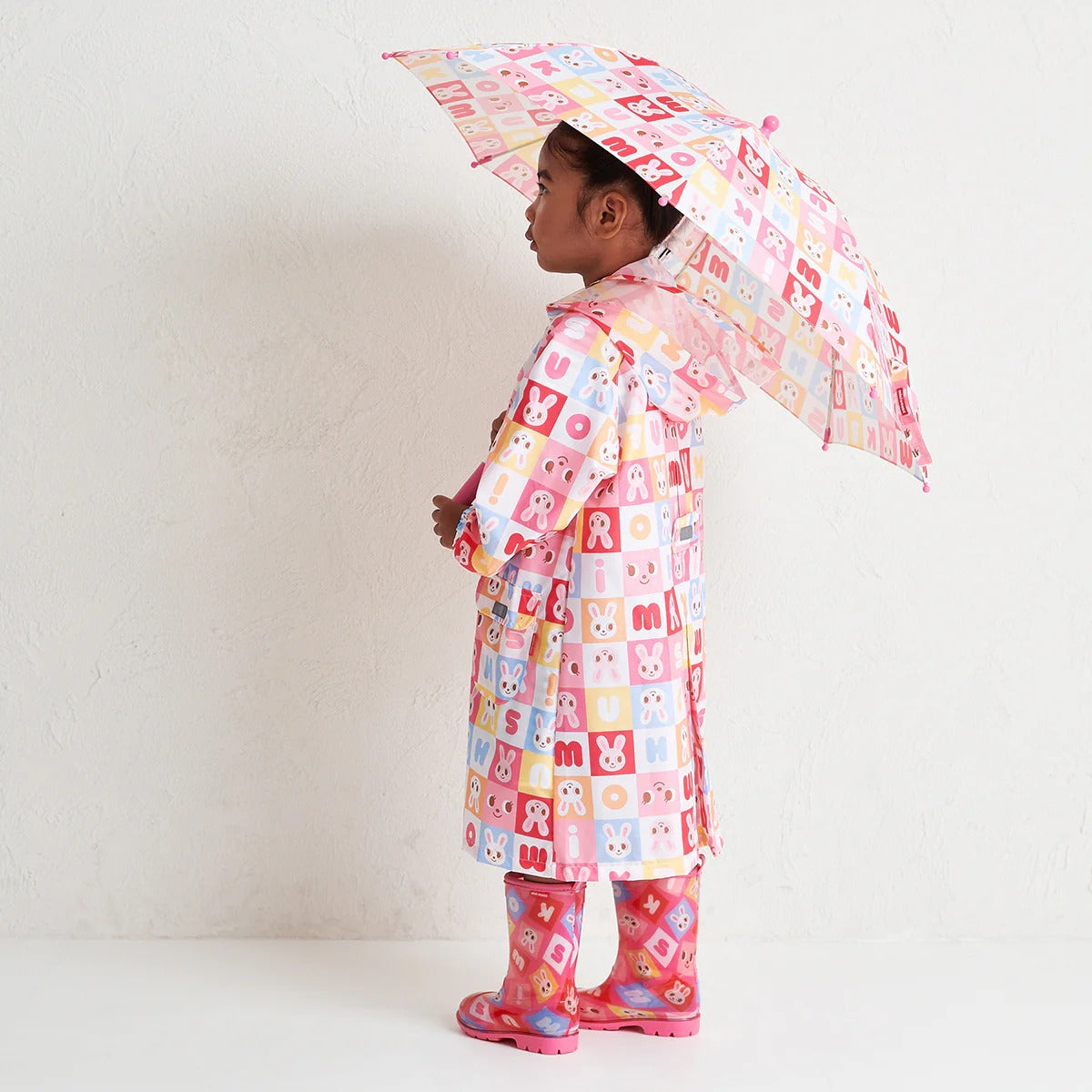 Usako Colour Blocks Rain Coat