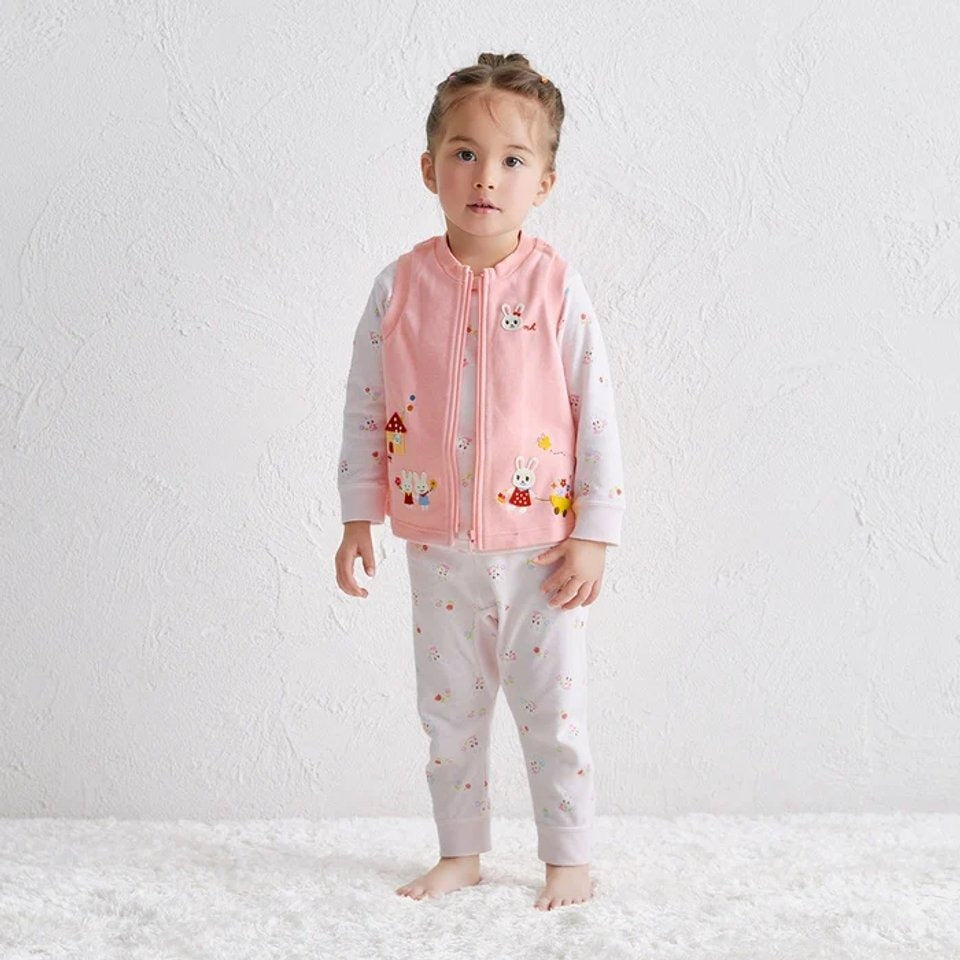Baby Usako Knit Gauze Loungewear Set