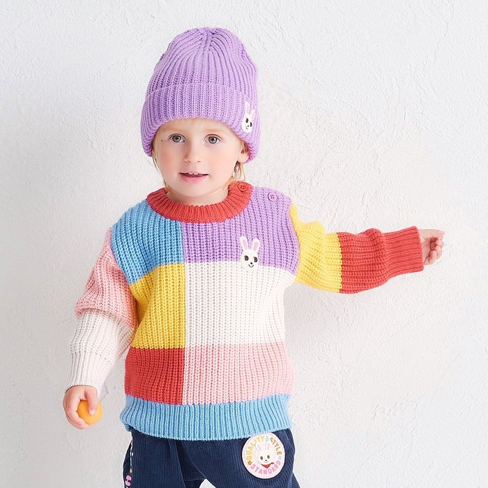 Usako Colour-Block Low-Gauge Sweater
