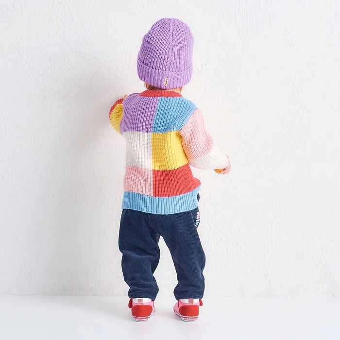 Usako Colour-Block Low-Gauge Sweater