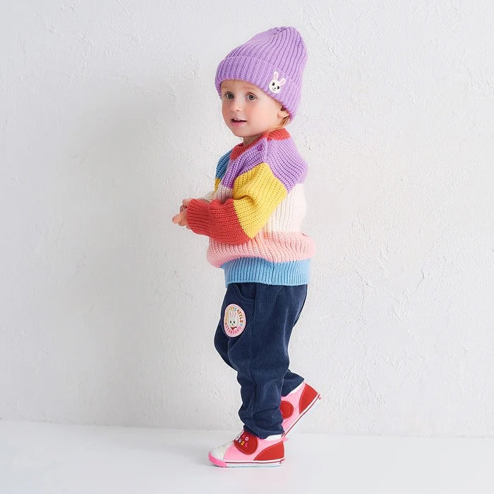 Usako Colour-Block Low-Gauge Sweater