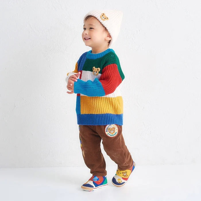 Pucchi Colour-Block Low-Gauge Sweater