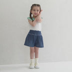 Silhouette Bear Embroidered Culottes