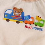 Animal Motif Double-Layer Piqué Sweatshirt