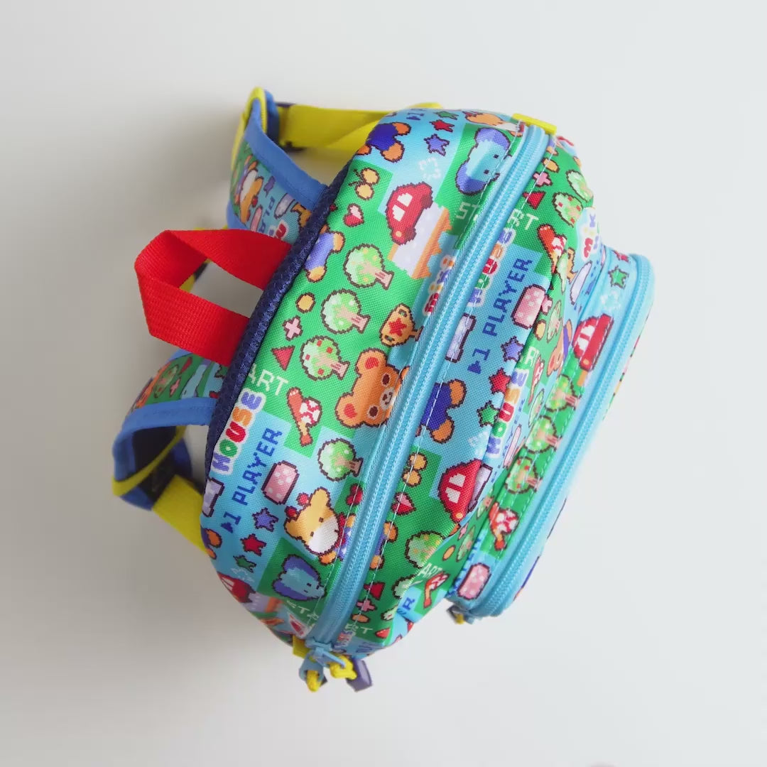 Usako Retro Game Print Kids Backpack