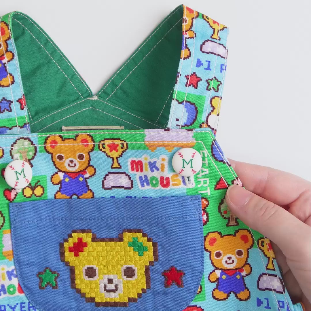 Retro Game Print Shortalls