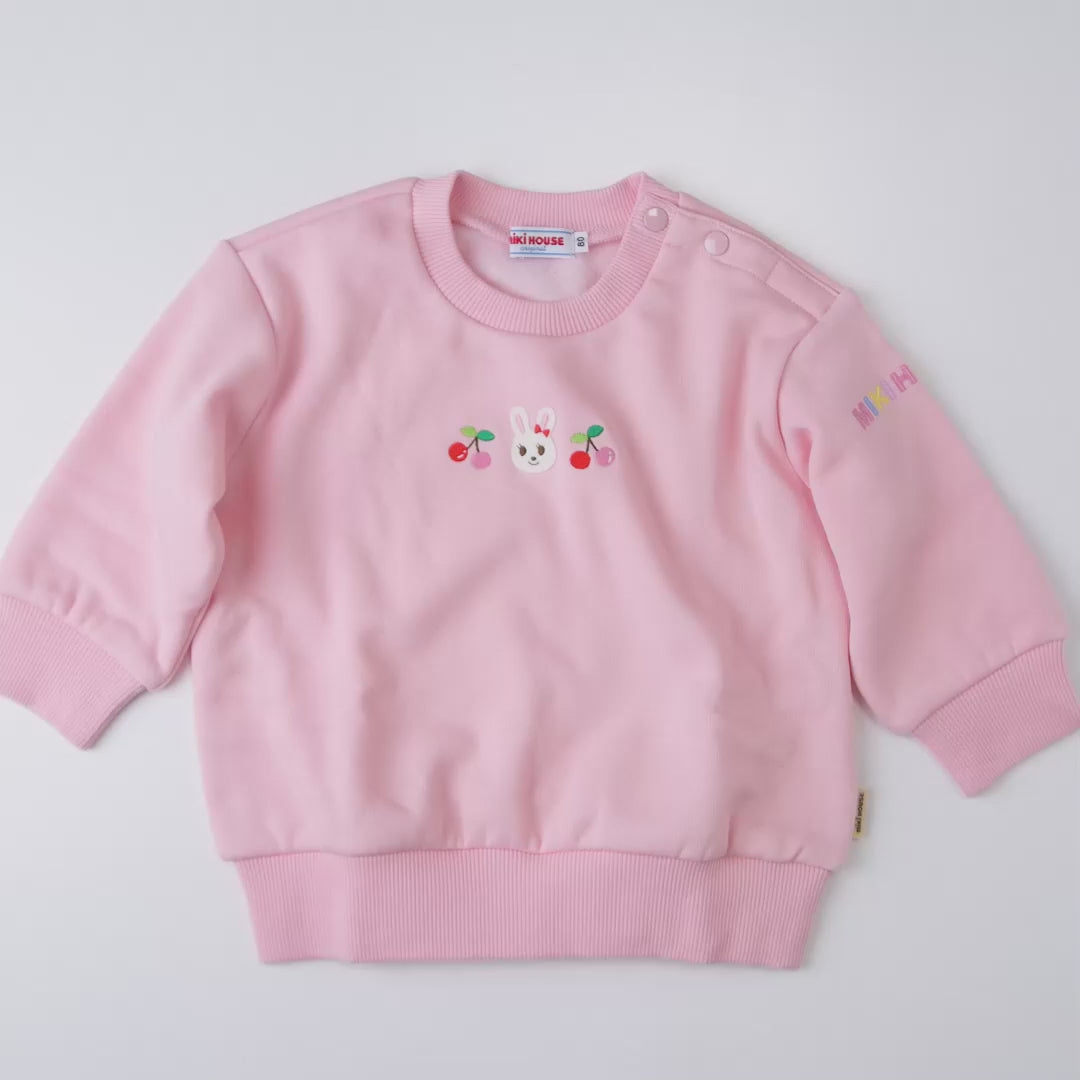 Usako & Cherry Shaggy-Lined Sweatshirt