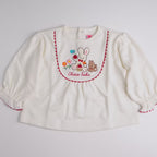 Chieco Saku Red Collection Embroidered Sweatshirt