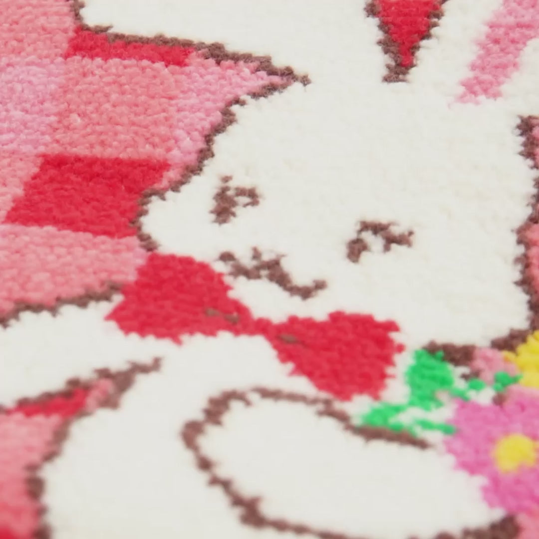 Chenille Hand Towel (starring Chieco the bunny!)