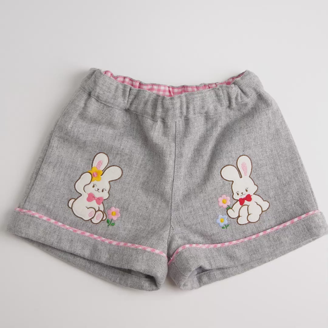 Chieco Saku Season Colour Grey Wool Shorts