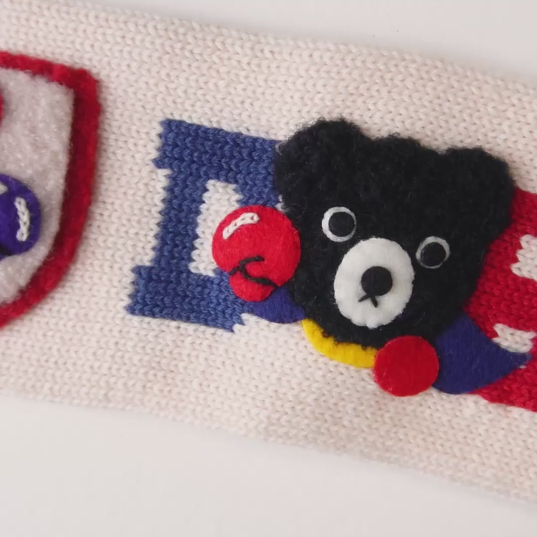 Double_B HERO RANGERS Character Wool-Blend Scarf