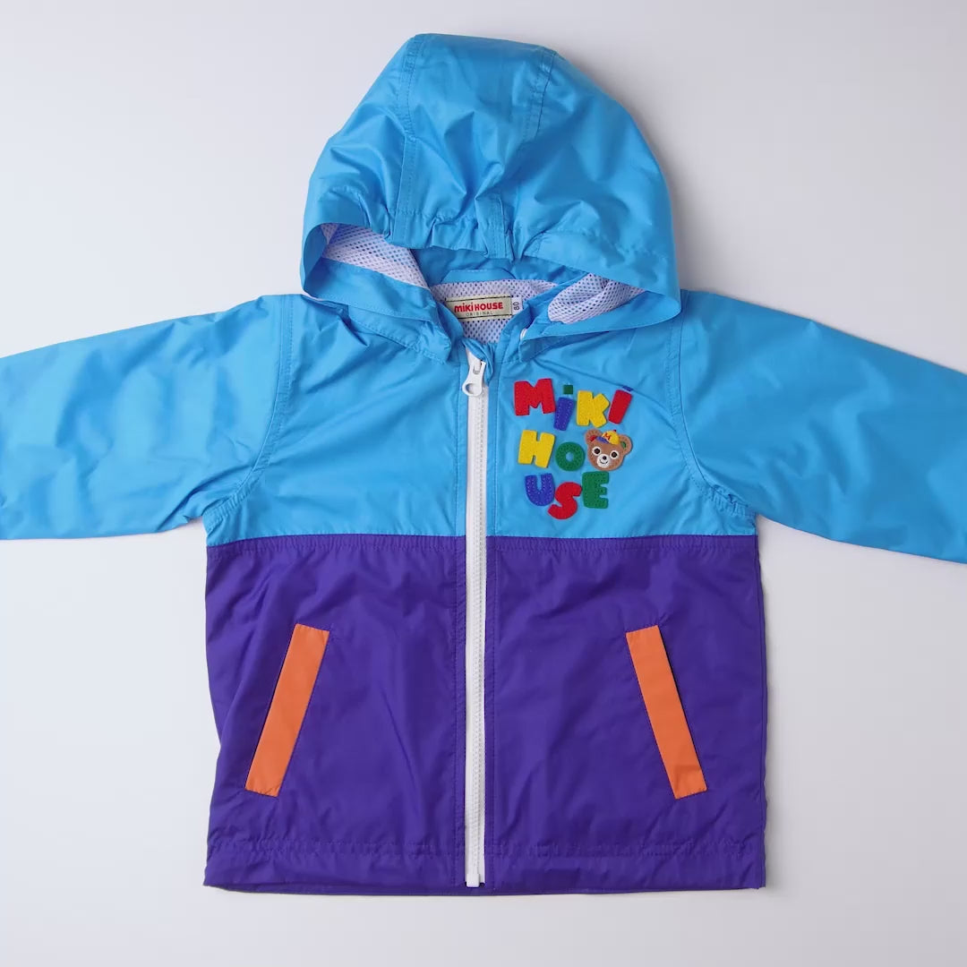 Two-Tone Blue Pucchi Windbreaker