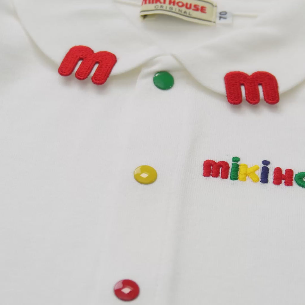 Playful Logo Blouse – M Patch & Elbow Detail