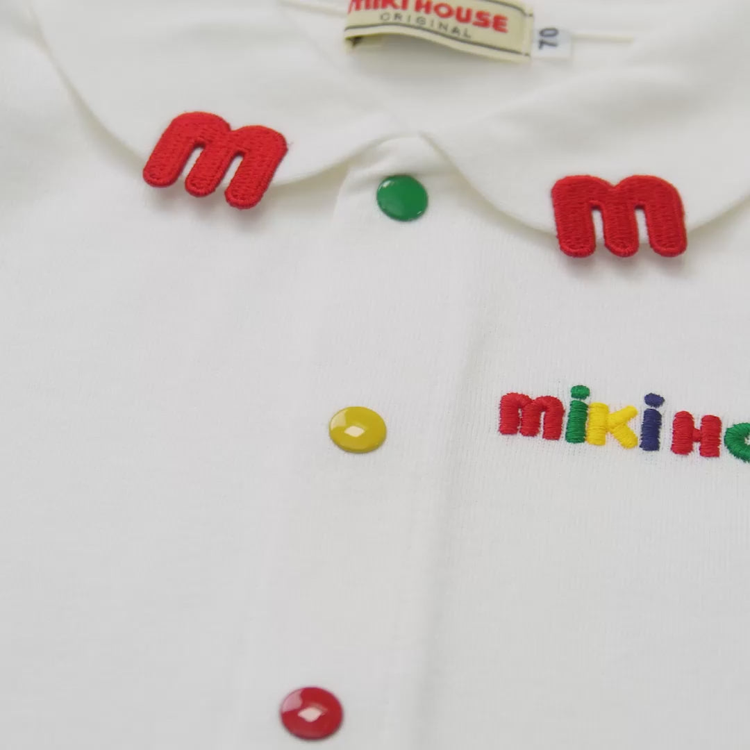 Playful Logo Blouse – M Patch & Elbow Detail