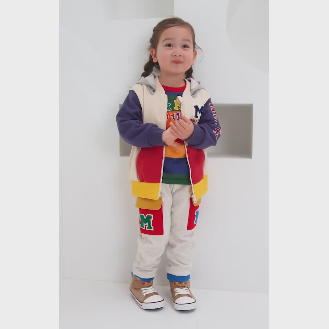 MIKI HOUSE Logo Colourful Pocket Joggers