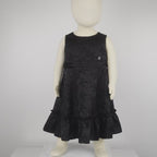 Black Silk Lace Formal Dress